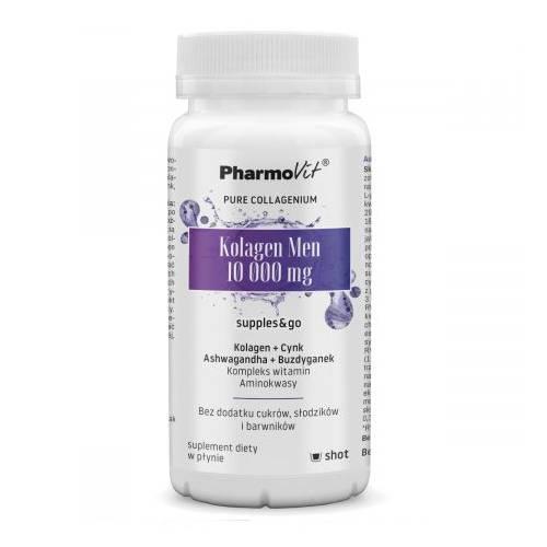 Miniaturka artykułu - PHARMOVIT Kolagen Men 10 000mg Shot, 120ml