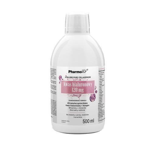 Miniaturka artykułu - PHARMOVIT Kwas hialuronowy 120mg, 500ml USZKODZONE BRAK MIARKI
