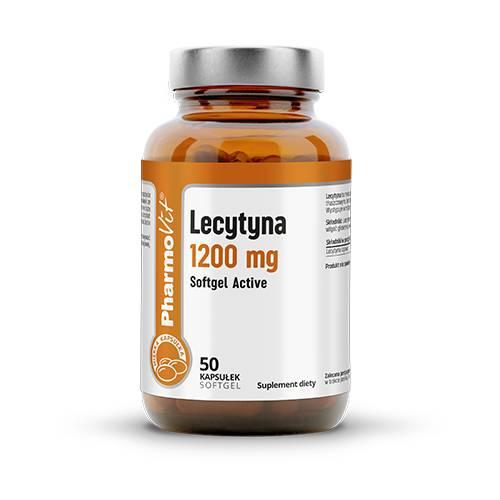 Miniaturka artykułu - PharmoVit Lecytyna 1200 mg Softgel Active, 50 kaps.