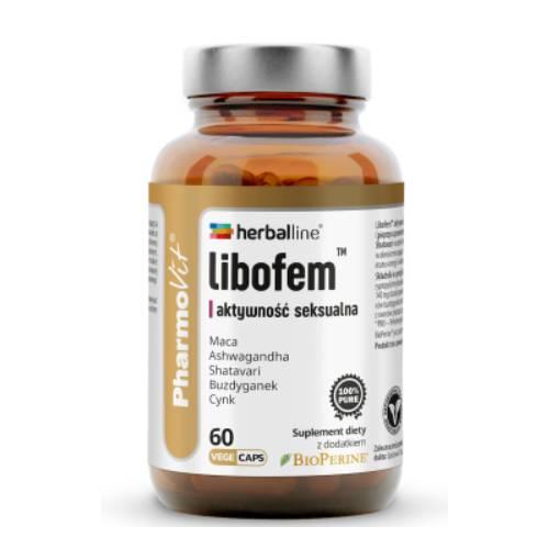 Miniaturka artykułu - PHARMOVIT Libofem aktywność seksualna, 60 kaps.