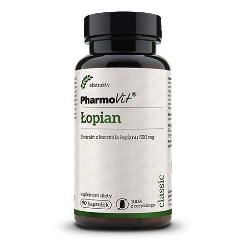 Miniaturka artykułu - PharmoVit Łopian, 90 kaps.