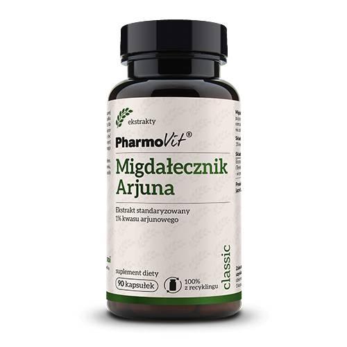 Miniaturka artykułu -  PHARMOVIT Migdałecznik Arjuna 1% kwasu arjunowego, 90 kaps.