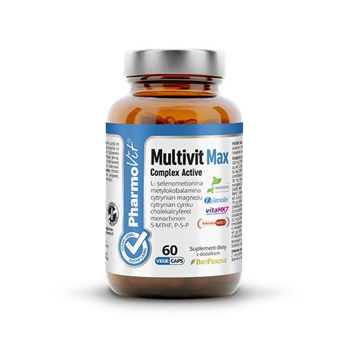 Miniaturka artykułu - PHARMOVIT Multivit Max Complex Active, 60 kapsułek