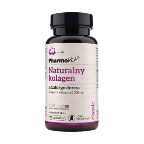 Miniaturka artykułu - PHARMOVIT Naturalny kolagen z dzikiego dorsza, 90 kapsułek