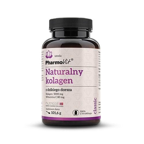 Miniaturka artykułu - PHARMOVIT Naturalny kolagen z dzikiego dorsza proszek, 101,6g