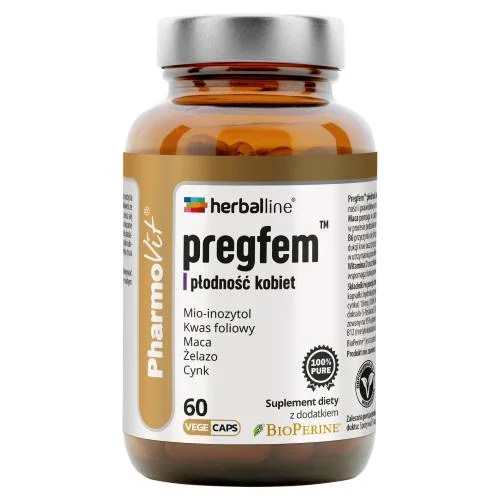 Miniaturka artykułu - Pharmovit Pregfem Płodność kobiet, 60 kaps.