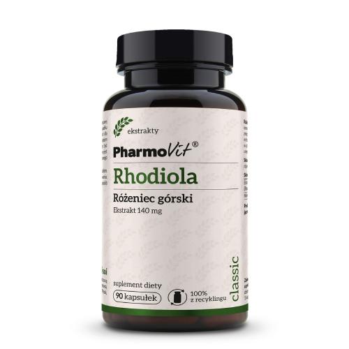 Miniaturka artykułu - PHARMOVIT Rhodiola R&oacute;żeniec g&oacute;rski 140 mg, 90 kapsułek