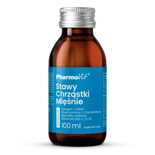 Miniaturka artykułu - PHARMOVIT Stawy Chrząstki Mięśnie Supples & Go shot, 100ml