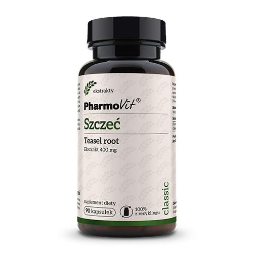 Miniaturka artykułu - PHARMOVIT Szczeć Teasel root Ekstrakt, 90 kapsułek