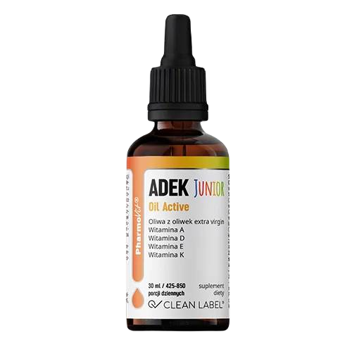 Miniaturka artykułu - PHARMOVIT Witaminy ADEK Junior Oil Active, 30 ml