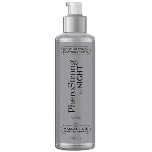 Miniaturka artykułu - PHEROSTRONG by Night For Men olejek do masażu z feromonami, 100ml KR&Oacute;TKA DATA 31.12.2026