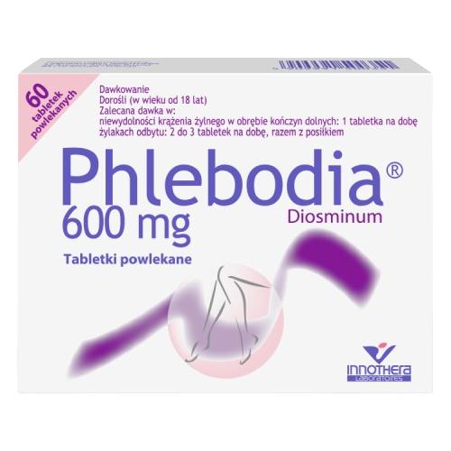 Miniaturka artykułu - Phlebodia 600 mg, 60 tabletek powlekanych