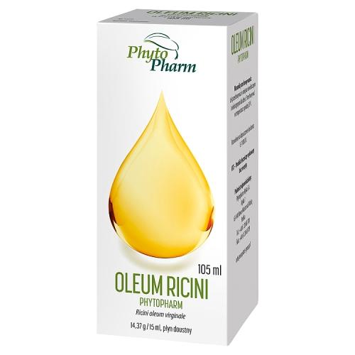 Miniaturka artykułu - PHYTOPHARM Olej rycynowy, 105 ml 
