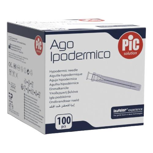 Miniaturka artykułu - PIC Ago Ipodermico Igła podskórna sterylna 21G 0,8 x 25 mm, 100 szt.