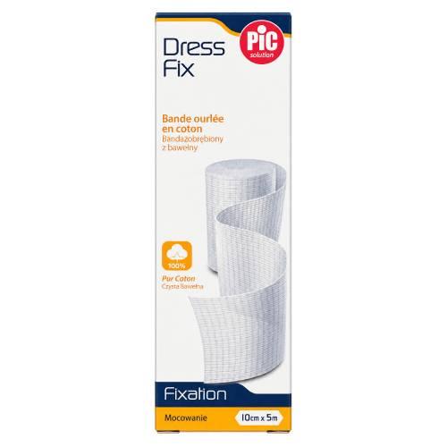 Miniaturka artykułu - PIC Dress Fix Bandaż obrębiony 10 cm x 5 m, 1 szt.