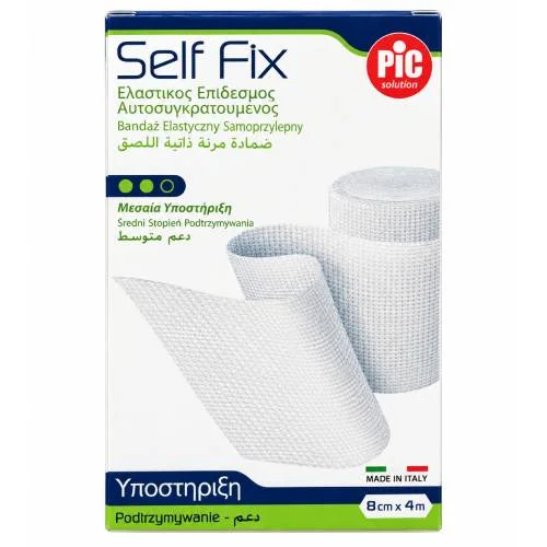 Miniaturka artykułu - PIC SelfFix Bandaż elastyczny kohezyjny podtrzymujący 8cm x 4m, 1 szt.