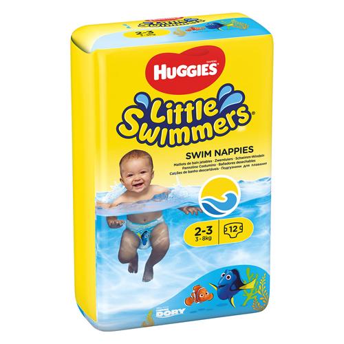 Miniaturka artykułu - Pieluchy do pływania HUGGIES Little Swimmers 2-3lata 3-8kg, 12szt