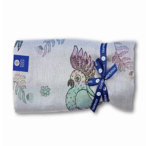 Miniaturka artykułu - TEXPOL Pieluszka bambusowa kolorowo tkana - Kakadu 75x75cm, 170g