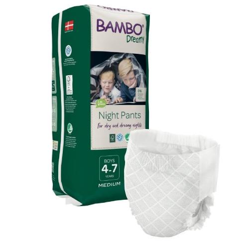 BAMBO Dreamy Night Pants BOYS 4-7lat (M 15-35kg) Pieluszki, 10szt.