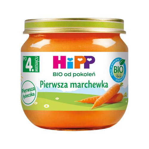 Miniaturka artykułu - HiPP BIO Pierwsza marchewka po 4. miesiącu, 80 g