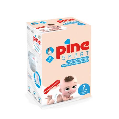 Miniaturka artykułu - Pine Smart Pieluchy umożliwiające wykrycie infekcji dróg moczowych rozmiar 2 mini 3-6 kg, 5 szt.