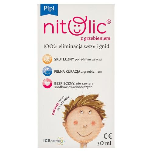 Miniaturka artykułu - Pipi Nitolic spray przeciw wszawicy (30ml + grzebień) ZESTAW