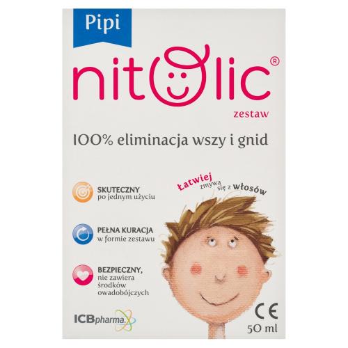 Miniaturka artykułu - Pipi Nitolic Spray przeciw wszawicy (50 ml + grzebień) ZESTAW