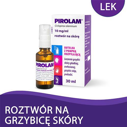 Miniaturka artykułu - Pirolam 10 mg/ml Płyn na sk&oacute;rę- 30ml USZKODZONE OPAKOWANIE TEKTUROWE