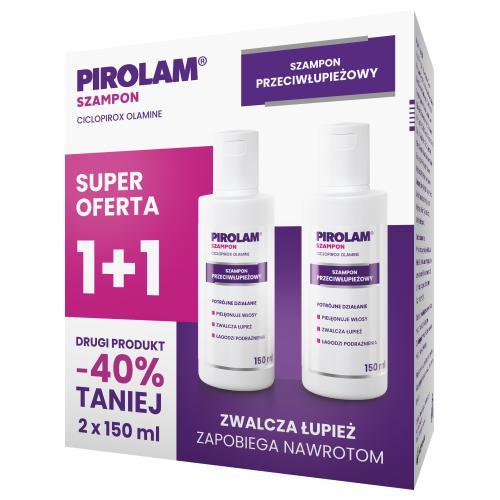 Miniaturka artykułu - Pirolam Szampon przeciwłupieżowy, 2 x 150 ml USZKODZONE BRAK KARTONU