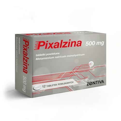 Miniaturka artykułu - Pixalzina 500mg, Lek na silny b&oacute;l, 12 tabl. USZKODZONE OPAKOWANIE TEKTUROWE