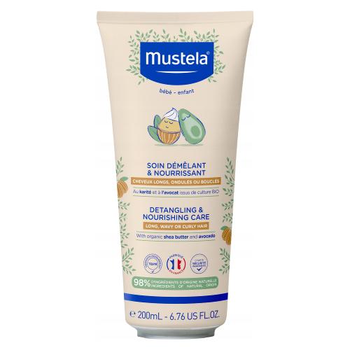 Miniaturka artykułu - Mustela Bebe Odżywka do włos&oacute;w dla dzieci ułatwiająca rozczesywanie, 200 ml