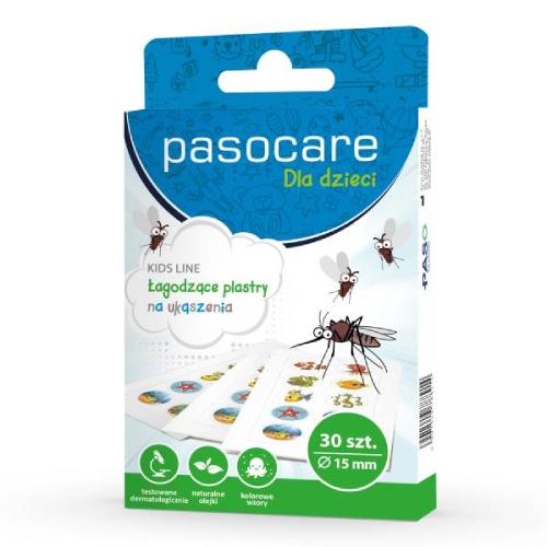 Miniaturka artykułu - PASOCARE Plastry na ukąszenia komar&oacute;w, 30 sztuk 