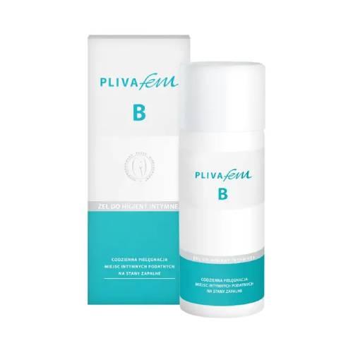 Miniaturka artykułu - PLIVAFEM B Żel do higieny intymnej, 150ml - pielęgnacja miejsc intymnych