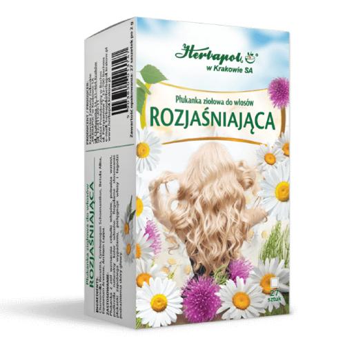 Miniaturka artykułu - Płukanka ziołowa do włos&oacute;w rozjaśniająca, 27 x 2 g
