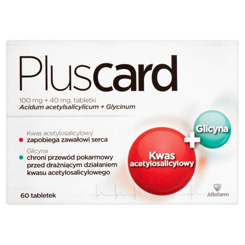 Miniaturka artykułu - Pluscard  0,1g+0,04g - 60 tabl.