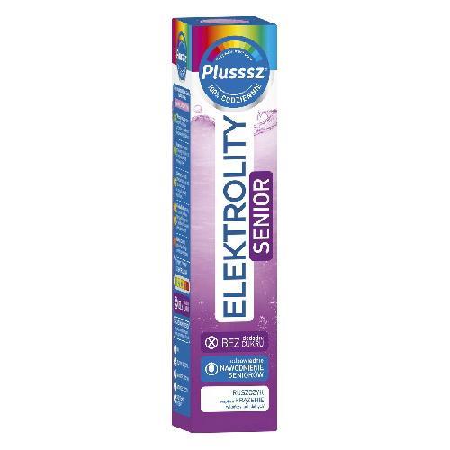 Miniaturka artykułu - Plusssz Elektrolity Senior 100% complex, 24 tabl. mus. BRAK OPAKOWANIA TEKTUROWEGO