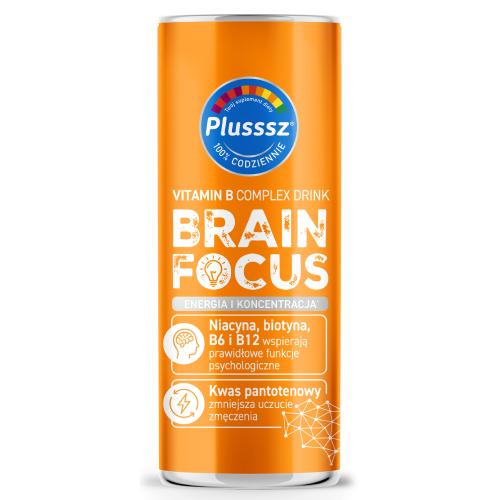 Miniaturka artykułu - Plusssz Brain Focus Vitamin B Complex Drink, 250 ml