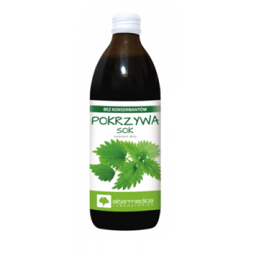 Miniaturka artykułu - Pokrzywa sok - 500 ml USZKODZONA ETYKIETA