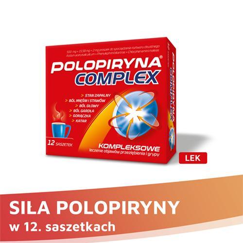 Zdjęcie produktu - Polopiryna Complex, 12sasz. USZKODZONE OPAKOWANIE TEKTUROWE