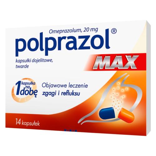 Miniaturka artykułu - Polprazol Max, 14 kaps.