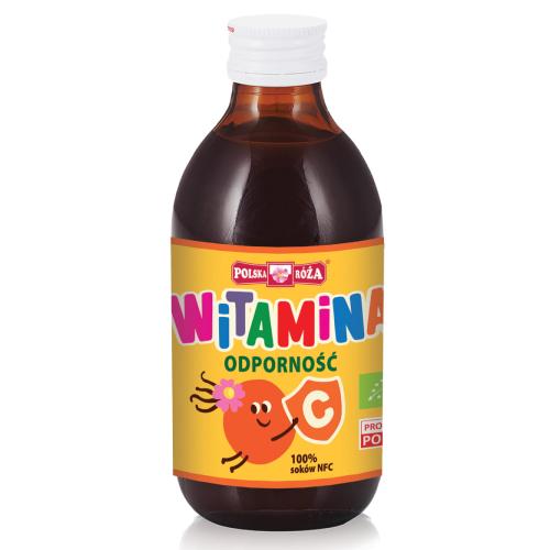 Miniaturka artykułu - POLSKA RÓŻA EKO Odporność Sok z owoców róży i jabłek 100%, 250 ml