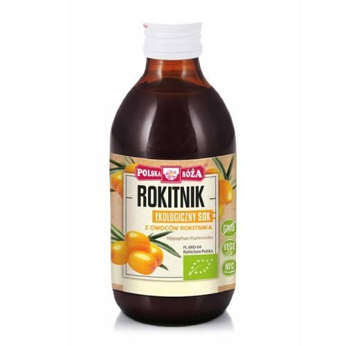 Miniaturka artykułu - POLSKA RÓŻA Ekologiczny Sok Z Owoców Rokitnika, 250 ml