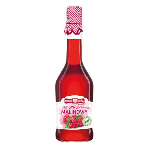 Miniaturka artykułu - Polska Róża Syrop malinowy, 500 ml