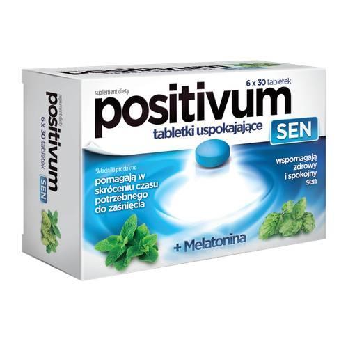 Miniaturka artykułu - POSITIVUM SEN tabletki uspokajające, 6x30tabl. USZKODZONE TEKTUROWE OPAKOWANIE