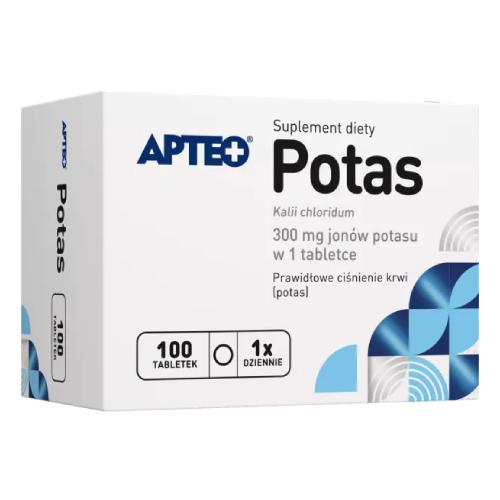 Miniaturka artykułu - Potas APTEO, 100 tabletek