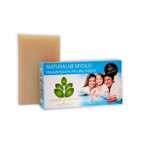 Miniaturka artykułu - POWRÓT DO NATURY Naturalne Mydło Hipoalergiczne dla całej rodziny, 100 g