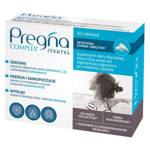 Miniaturka artykułu - Pregna Complex Mama, 60 tabl. - suplement diety dla kobiet po ciąży