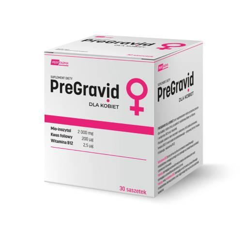 Miniaturka artykułu - PreGravid Dla kobiet, 30 saszetek
