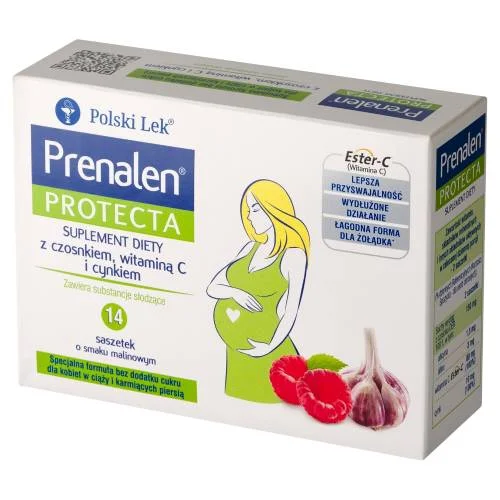 Miniaturka artykułu - Prenalen - preparat wspomagający układ odpornościowy dla kobiet w ciąży i kobiet karmiących podczas przeziębienia, 14 saszetek