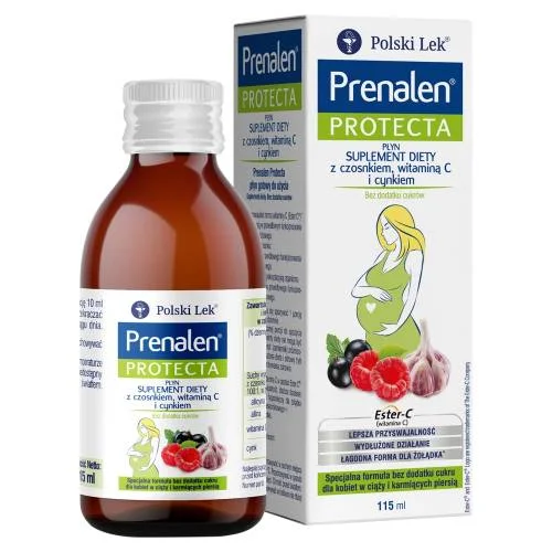 Miniaturka artykułu - PRENALEN Syrop przy przeziębieniu bez cukr&oacute;w - suplement diety dla kobiet w ciąży, 115ml.